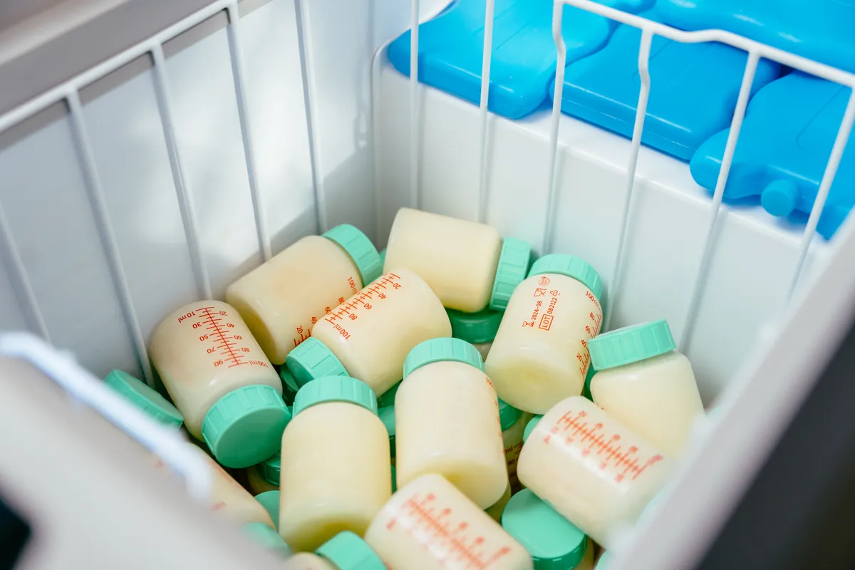 Why does breast milk color change?
