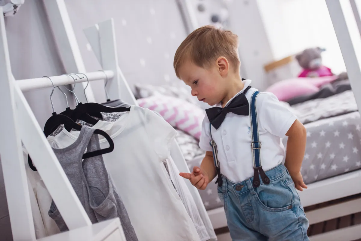 Teaching my toddler how to get dressed